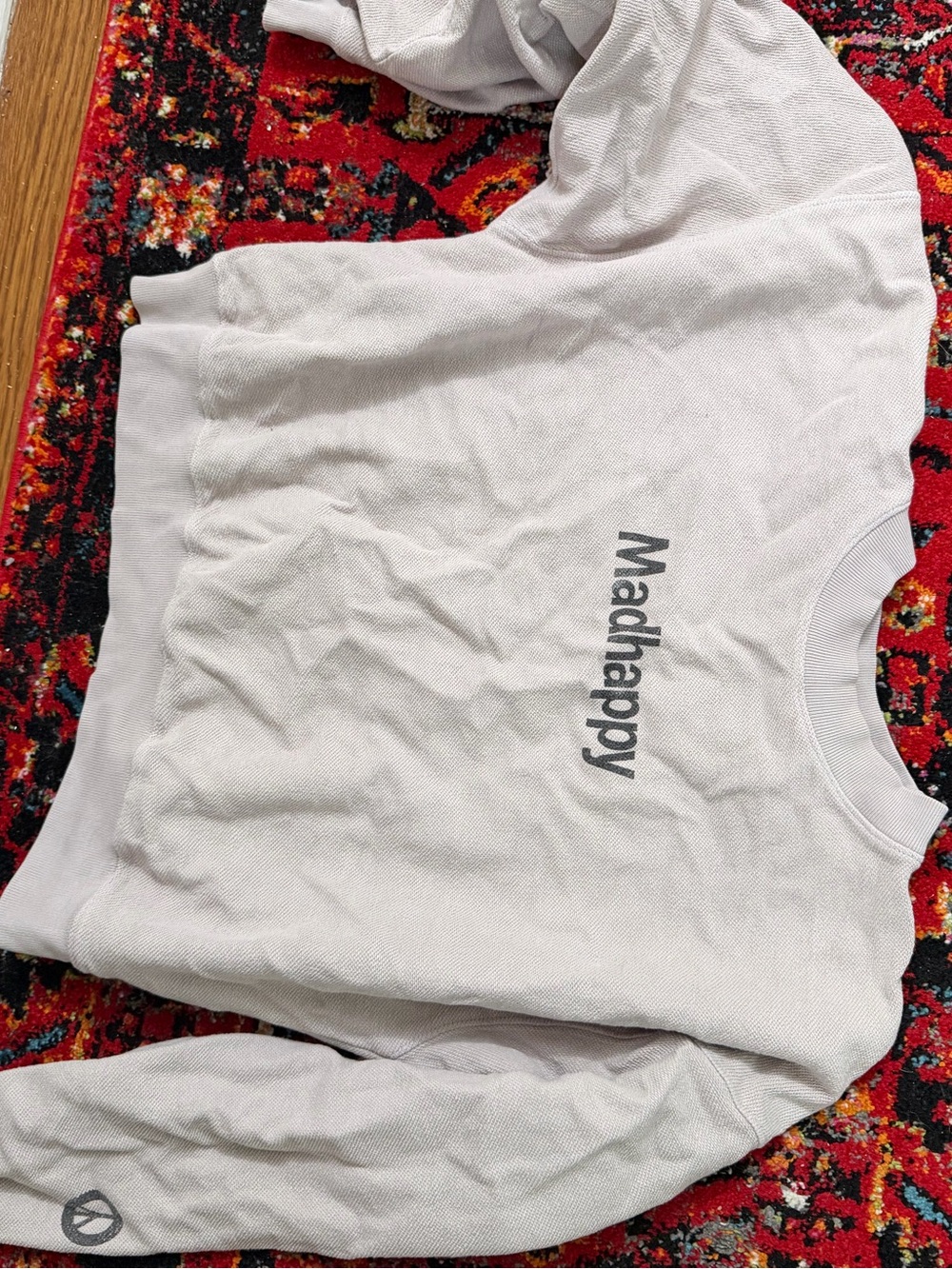 Madhappy Light Gray Logo Crew Sweatshirt